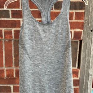 Victoria Secret Sz XS raceback Gray workout shirt